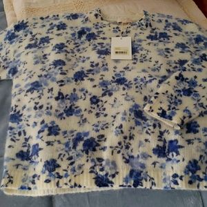 NWT Sezane Amaya Peonies Sweater XXL